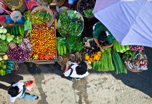Vegetable Stall, Bicutan Market