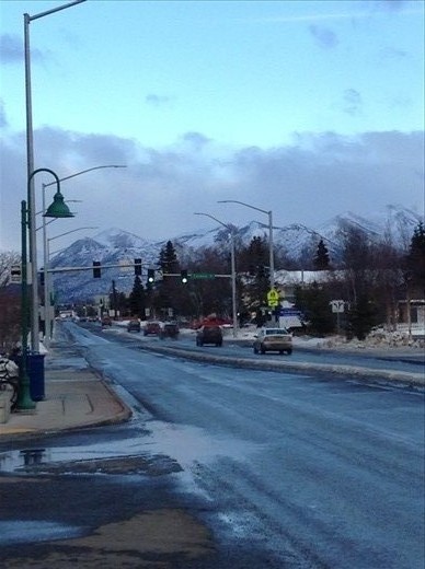 Crappy iPod pic but the view of the snow caps at the end of every street is amazing. I can't imagine seeing that every day