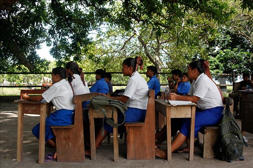 People, years ago came down from the mountains to educated their children