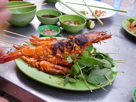 Best meal in Saigon ... prawns