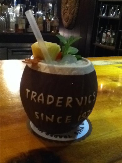  piña coladas at Trader Vics