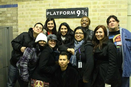 Platform 9 3/4 in Kings Cross Station