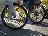 The adorned bikes and riders start the Saint Day parade.: by sheelah, Views[260]