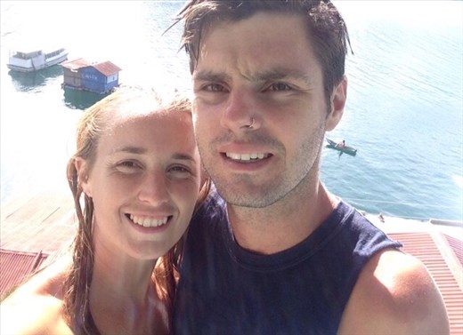 Swimming in the lake