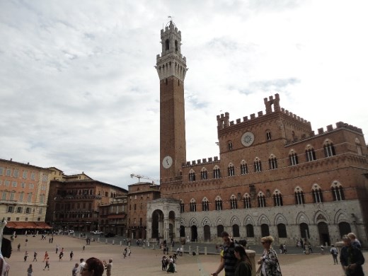 The Piazza del Campo of Siena.