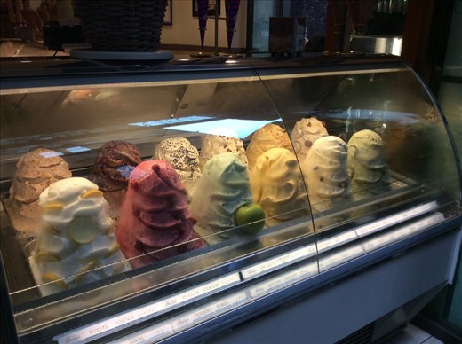 Mountains of gelato. Some of the most expensive on my entire trip!