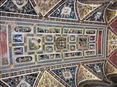 Ceiling in the room of the 3 statues in the Siena Cathedral. The wall depicted the life of a Pope (If I recall correctly).: by shire_girl, Views[194]