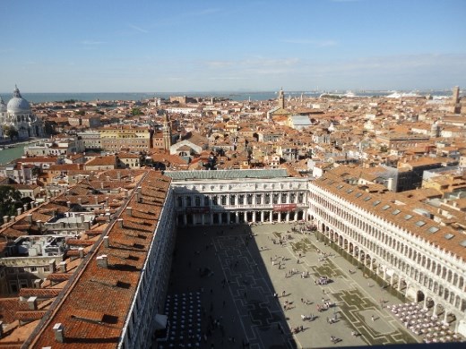 The San Marco Piazza from the Bell Tower.
