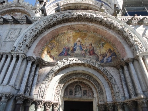 The entrance to the Basilica.