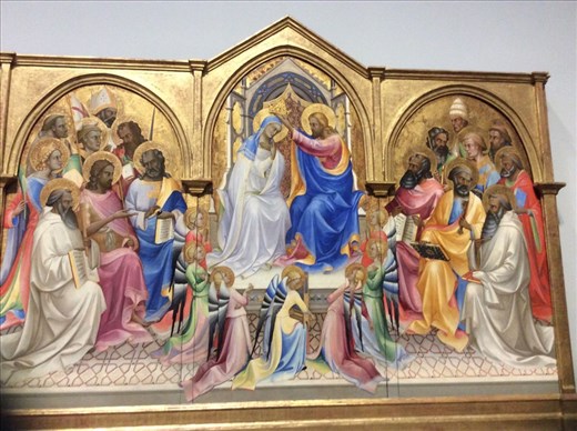 Late 14th century artwork by Lorenzo Monaco originally from a monastery in Florence.