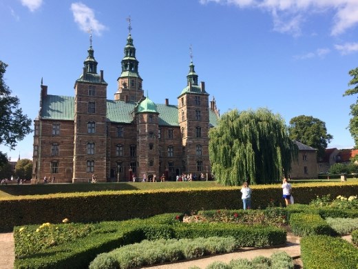 Rosenborg Castle from the rose garden.