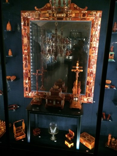 The amber display. Apparently prized as highly as gold in Denmark, even when it went out of style in the rest of Europe.