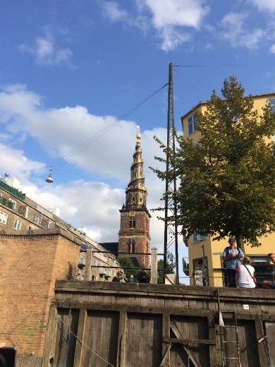The tower in the center is the Church of Our Savior, which we climbed later. 