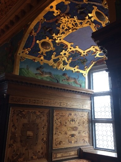 Beautiful design in the King's bedroom.