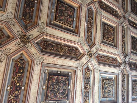 This time the intricately painted ceiling.