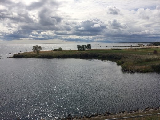 The peaceful ocean from Kalmar Castle.