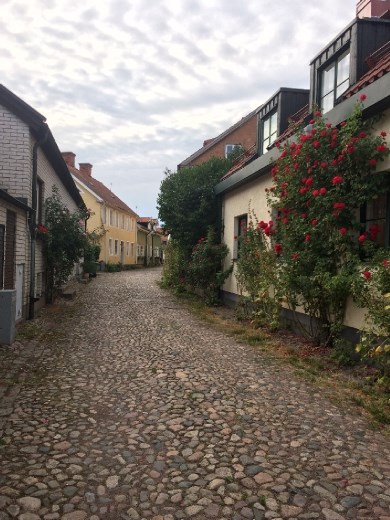 The very popular cobble lanes in the Old Town.