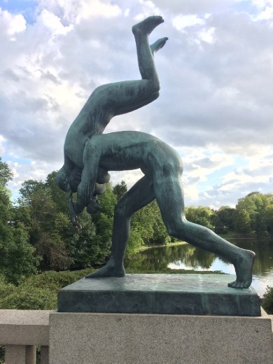 As a former gymnast I loved the sculptures showing athletic talent.