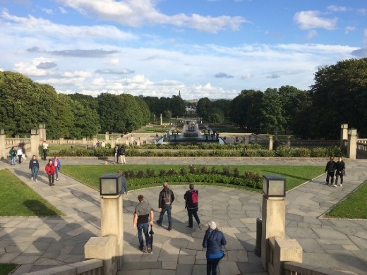Apparently Vigeland designed not only the sculptures, but also the whole layout of this part of the park.