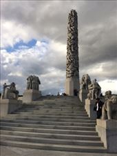 Vigeland's obelisk standing as the crowning pillar of Vigeland Park.: by shire_girl, Views[177]