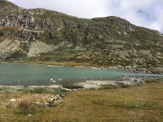 From the train window above tree line.