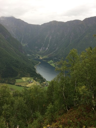 Hiking above Balestrand.