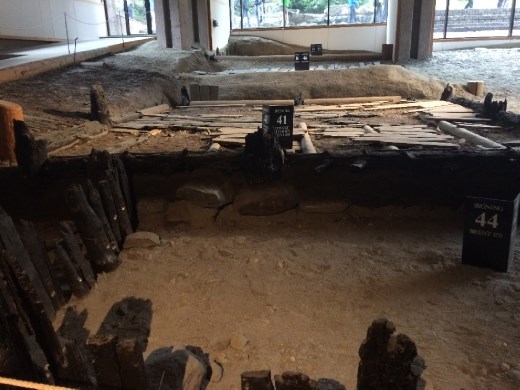 Remains of one of the earlier Bryggen area (Hanseatic) buildings.