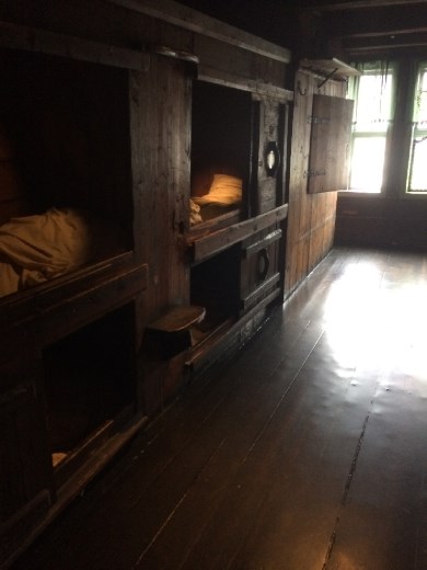 Dormitories in the Hanseatic Museum. Thankfully it's last owner refused to modernize the building, which was finally appreciated as the museum it is now.