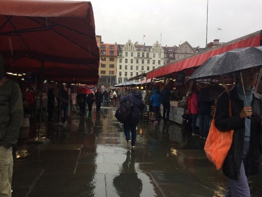 The very wet fish market, though unfortunately not many fish in this photo!