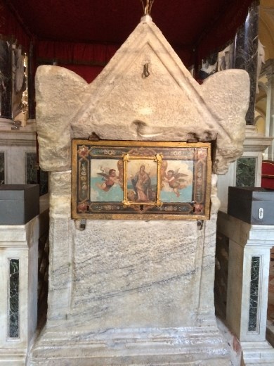 The coffin of St. Euphemia.