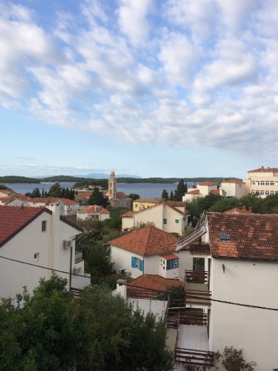 View of Hvar from my little porch.