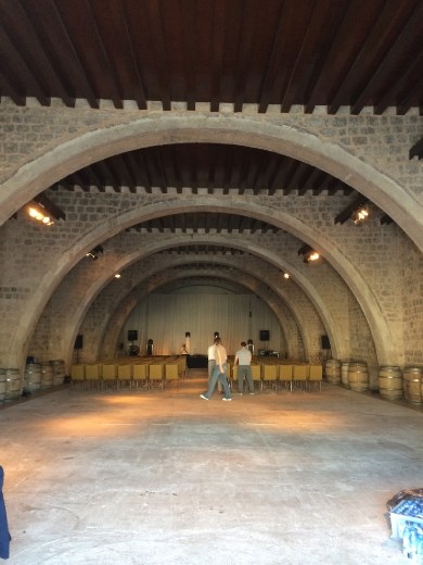 The arsenal for ship building. Usually closed for restoration it was open for a special event commemorating the 150th anniversary of tourism on Hvar.