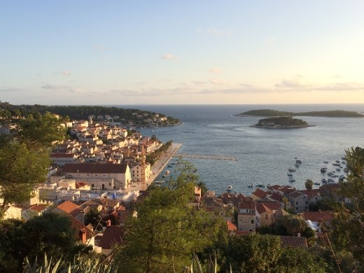 A bird's eye view of Hvar.