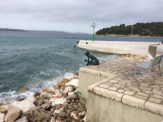 The boy forever contemplating the waves - Hvar.