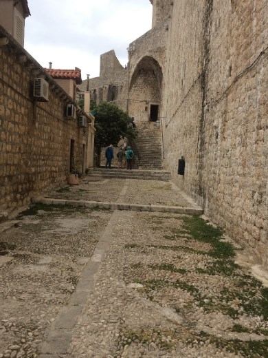 Wandering the streets of Dubrovnik.