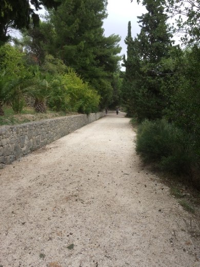 Marjan Hill. Rather quiet in off season before the rain.