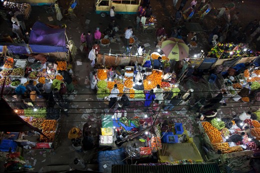 Fruit seller in fruit market 