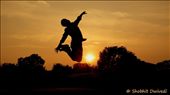 Boy is jumping durong the sunset.: by shobhit, Views[1693]