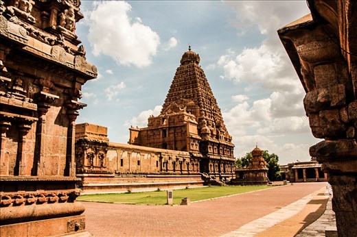 Brihadeeswarar Temple,Tanjore, Tamilnadu, India. Built in 11th Century AD