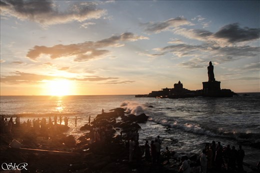 Sunrise at the southern most point of India, Kanyakumari, Tamilnadu