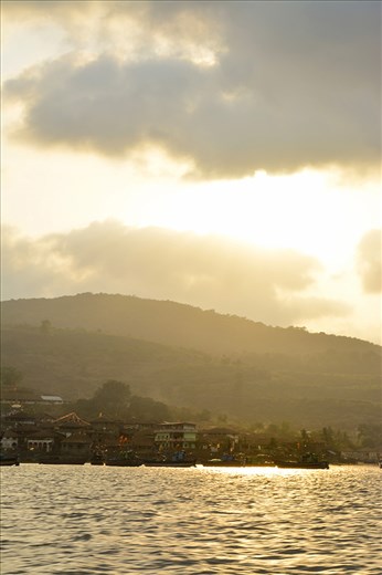 After cycling for a month, the first glimpse of Kerala, 