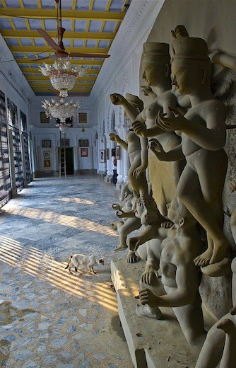 Work in progress - an image in a corridor of an old palace in old city Kolkata