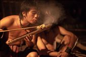 Tribesmen at the Mari Mari Village relive the traditions of their ancestors by lighting a fire without naked flames.  Kota Kinabalu - Borneo, Malaysia.: by si-guy, Views[617]