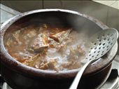 Mackerel Chilly Fish Curry boiling in earhen pot: by sibykattampally, Views[602]