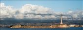 Looking over from the port of Messina to the hills of Reggio Calabria : by sicilia, Views[269]
