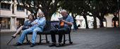 enjoying the shade from the afternoon sun at Piazza Cairoli  : by sicilia, Views[253]