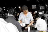 A seemingly 80+ year old man waiting a table at a local coffee shop at Vivo City, Singapore. The man and many other elderly folk like him in Singapore symbolize the undying spirit of the city: by siddharthvishwanath, Views[970]