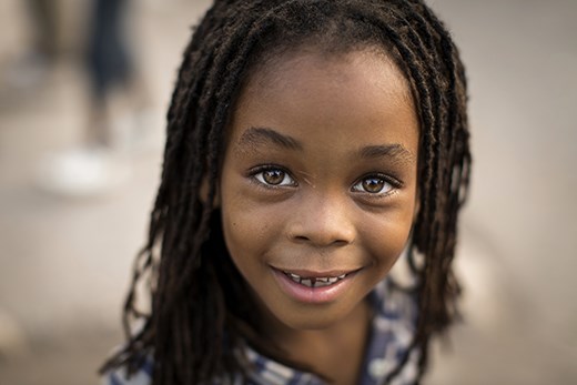 She has all types of violence going on around her, but this is the norm to her.