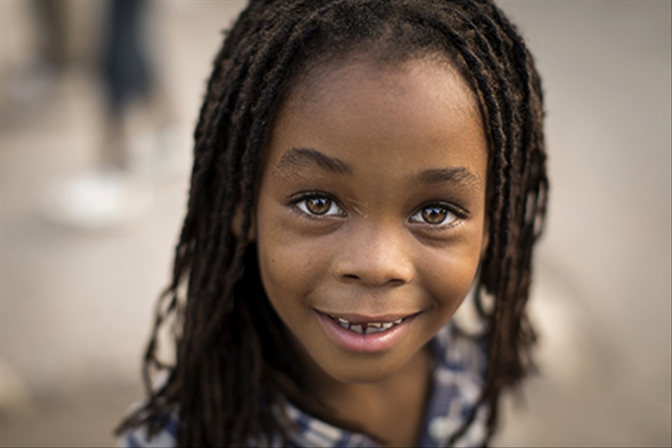 She has all types of violence going on around her, but this is the norm to her.