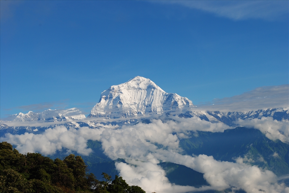 Best view ever: Himalaya in front of us